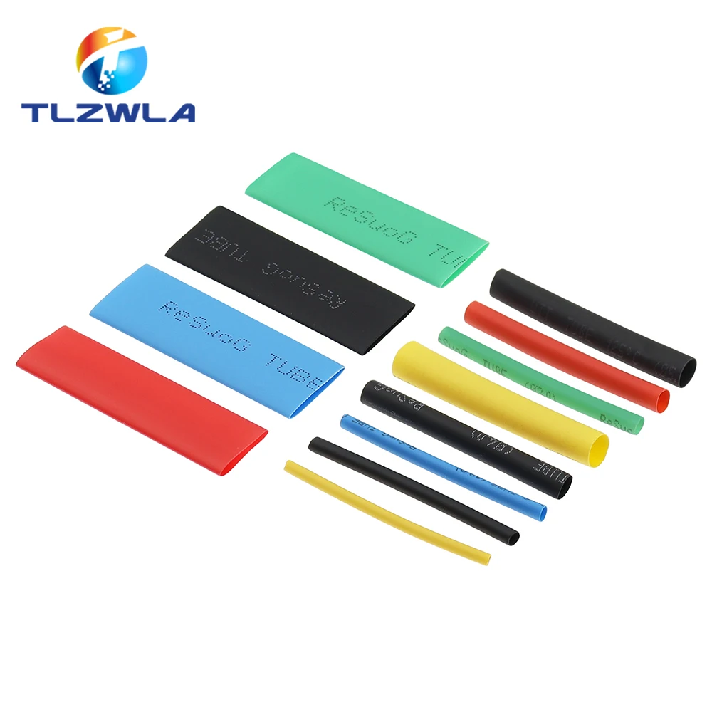 530 unids/set poliolefina retráctil surtido de tubos termorretráctiles Cable de alambre manguito aislado juego de tubos 2:1 funda de tubo impermeable - imagen 3