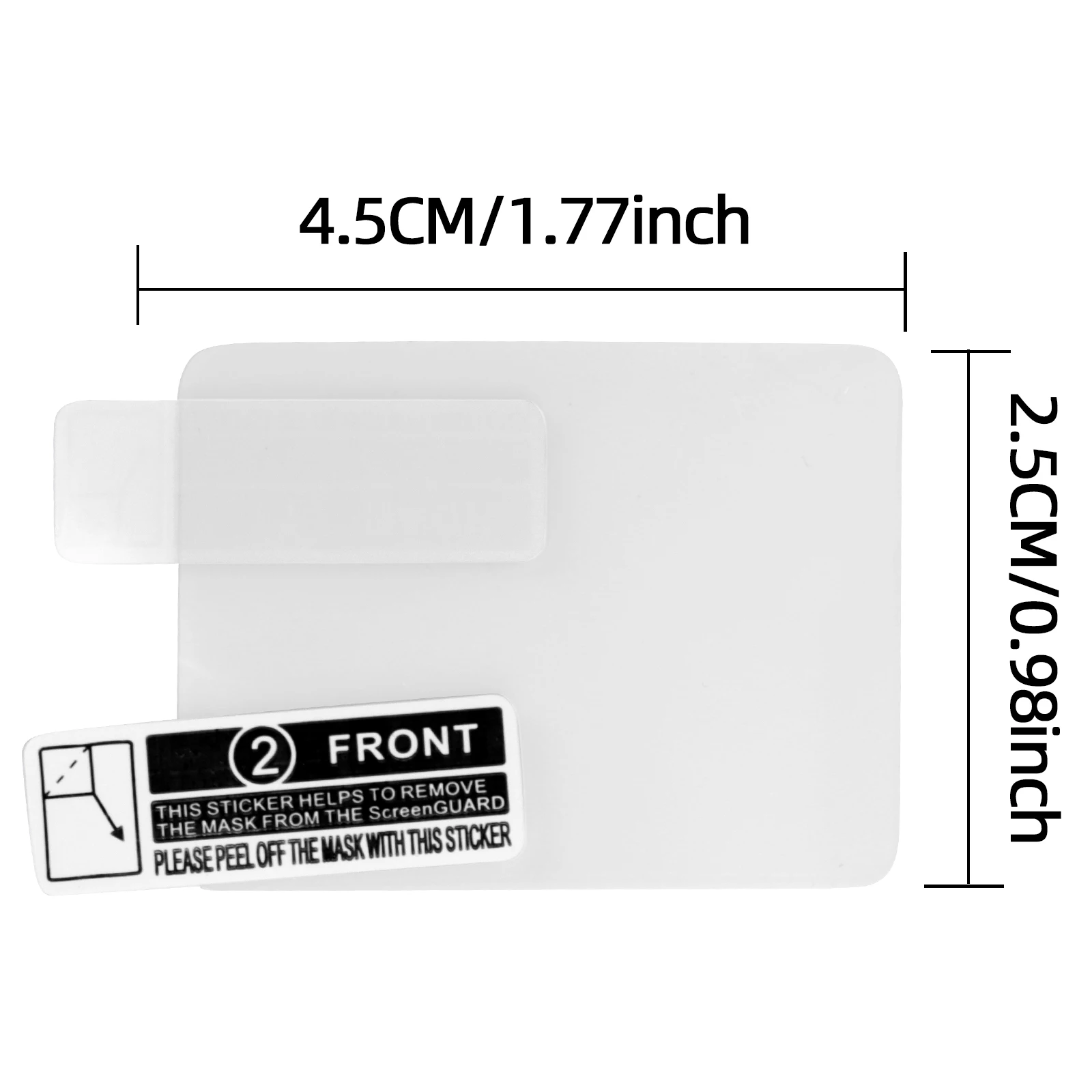 Baofeng UV-32 Walkie Talkie Protector de pantalla a prueba de huellas dactilares reparación automática arañazos especialmente diseñado para Radio UV-32 DM-32 - imagen 4