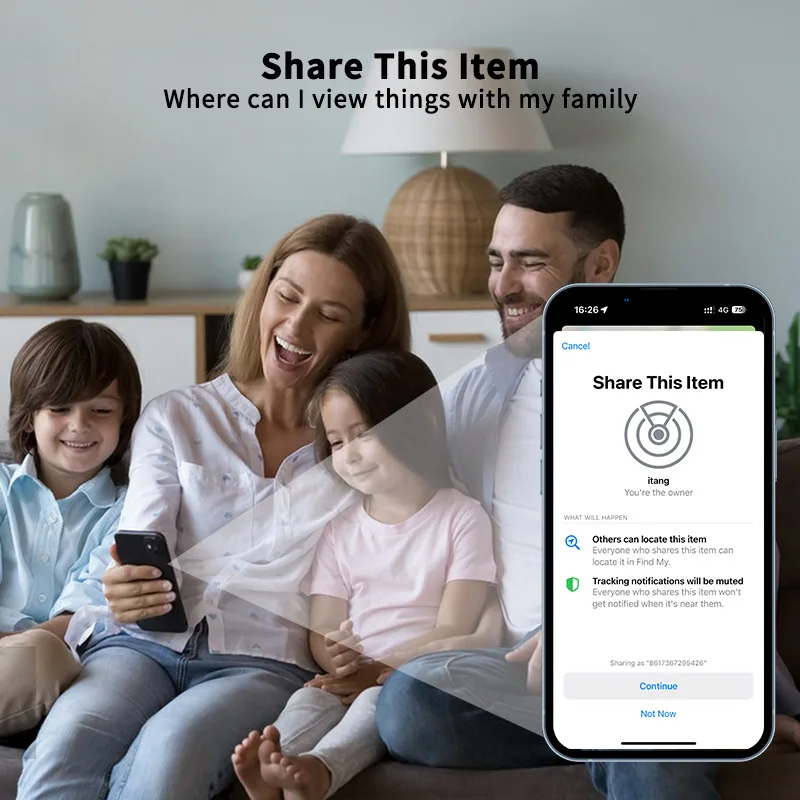 RSH-pista de aire con etiqueta inteligente genuina, funciona con Apple Find My Key Finder, rastreador de búsqueda, localizador GPS para niños, llavero para perros y gatos - imagen 3