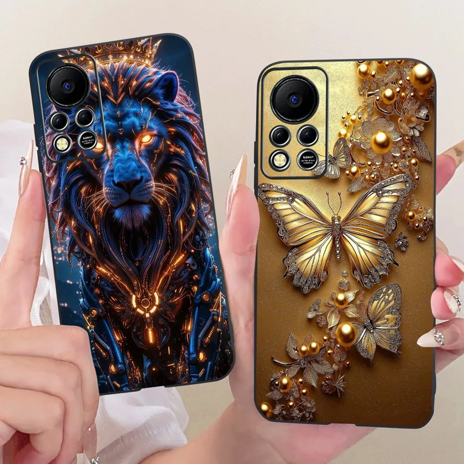 Para Infinix Hot 11S NFC funda de lujo pintada con mariposa funda de silicona suave para Infinix Hot 11S X6812 X6812B Hot11s NFC Shell - imagen 2