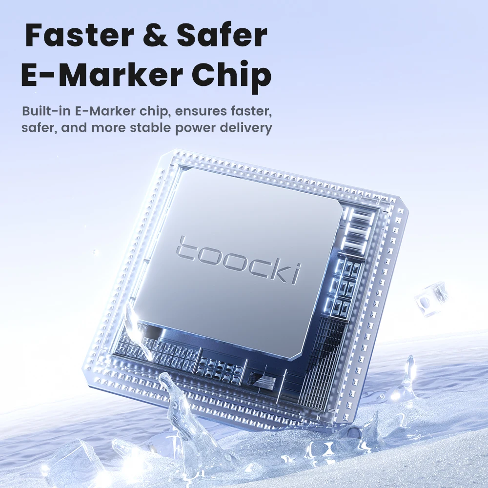 Toocki Cable USB C de dos colores de 240W PD3.1 QC4.0 carga rápida para Macbook iPhone 17 16 Samsung Xiaomi Honor Cable tipo C ultra rápido - imagen 5