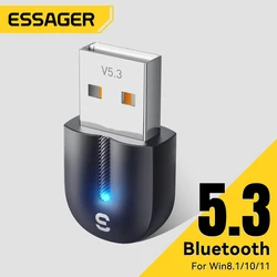 Essager Adaptador Bluetooth USB 5,3 - Dongle PC, ratón y teclado