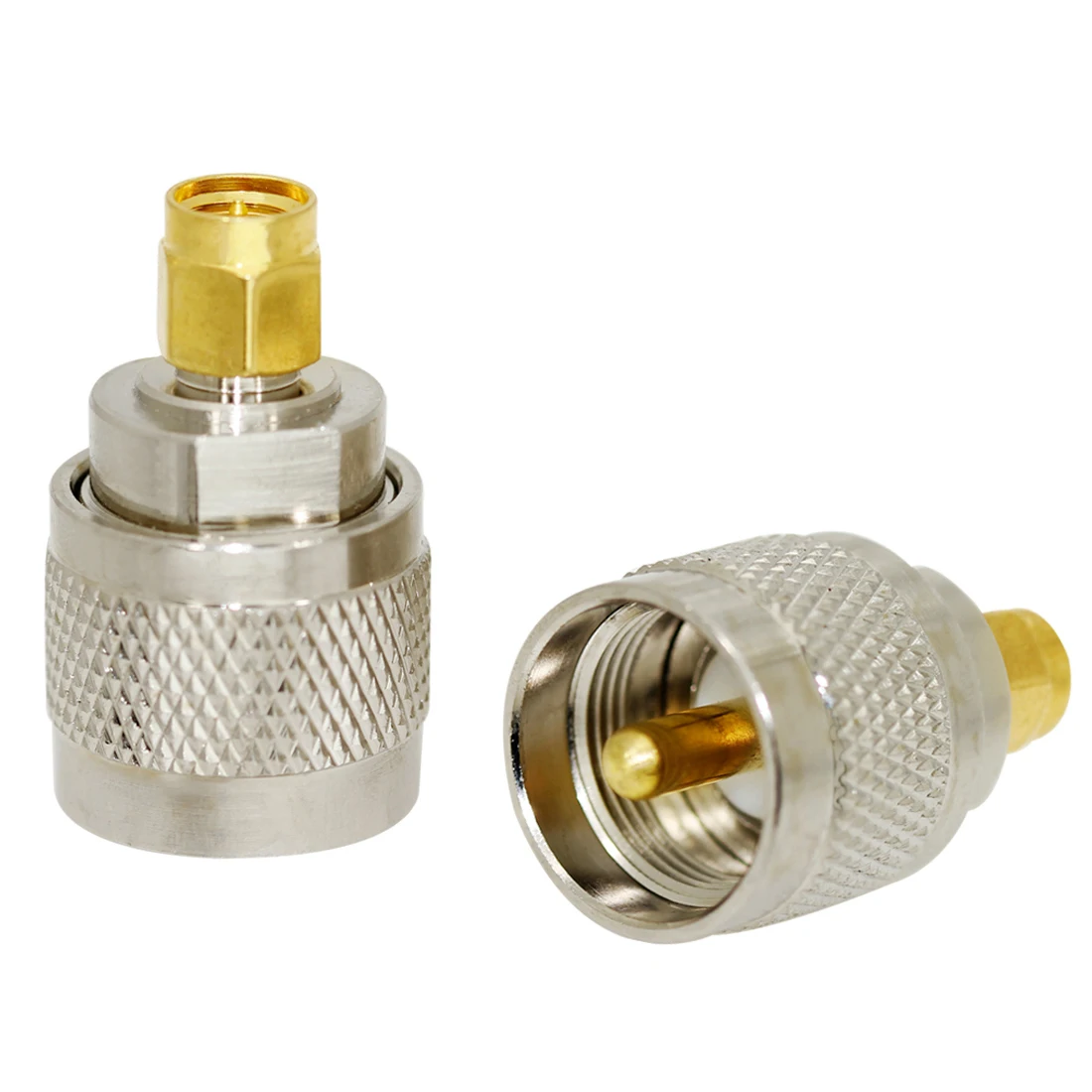 Adaptador Coaxial UHF SO239 PL259 a SMA, conector macho y hembra, terminales de cable, latón recto, 50ohm, 1 unidad - imagen 4