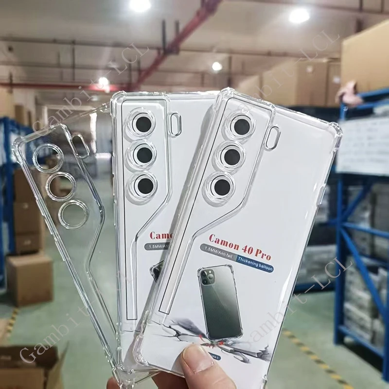 Para Tecno Camon 40 Pro 4G 40Pro CM6 CM5 Camon40 Camon40Pro soporte de anillo trasero funda de teléfono suave Original cubierta a prueba de golpes - imagen 3