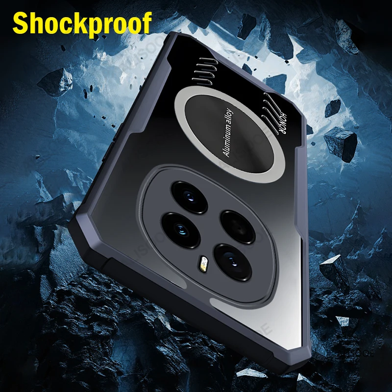 Capa transparente para Honor Magic 7 Pro, Funda HD transparente con protección contra la disipación de calor, Funda para teléfono Honor Magic 7 - imagen 5