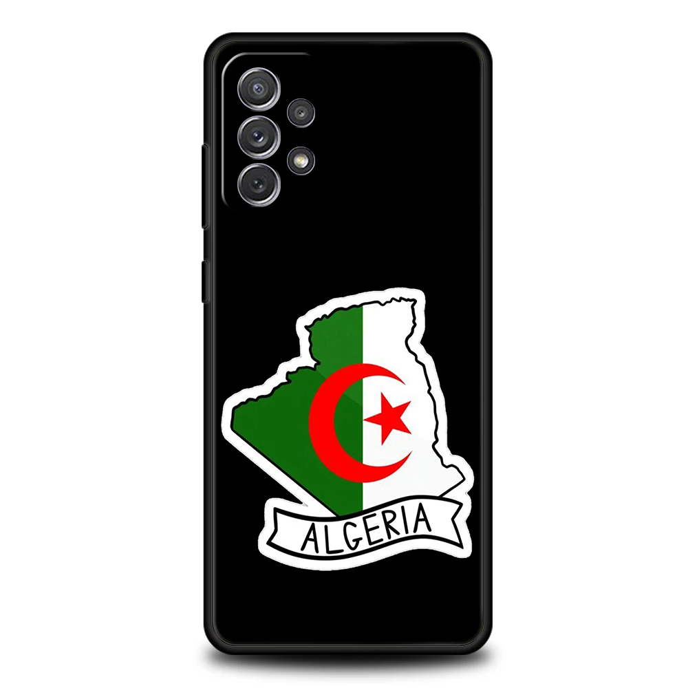 Funda de teléfono para Samsung Galaxy A15 A13 A35 A55 A51 A71 A41 A31 A21S A03S A05 A17 A23 A25 A33 A53 A73 5G A07 4G funda bandera de Argelia - imagen 5