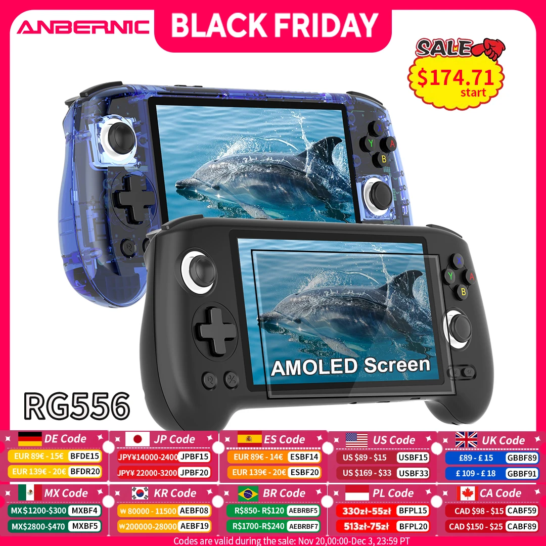 ANBERNIC RG556 Consola Portátil Retro con Pantalla AMOLED - imagen 4