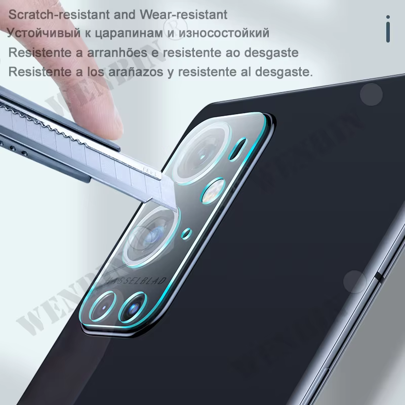 Detalle del protector de lente de vidrio para OnePlus