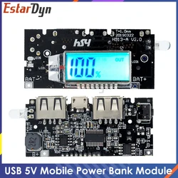 EstarDyn Módulo Cargador USB para Baterías 18650 con LCD