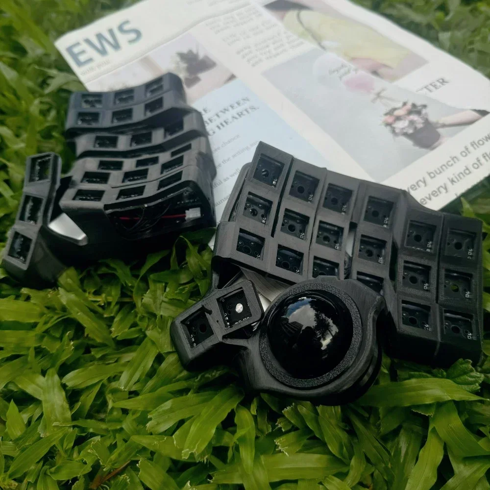 Charybdis Mini Kit de teclado dividido curvo 3x6 con Trackball personalizado inalámbrico monomodo TBK Mini Kit de teclado mecánico dividido - imagen 2