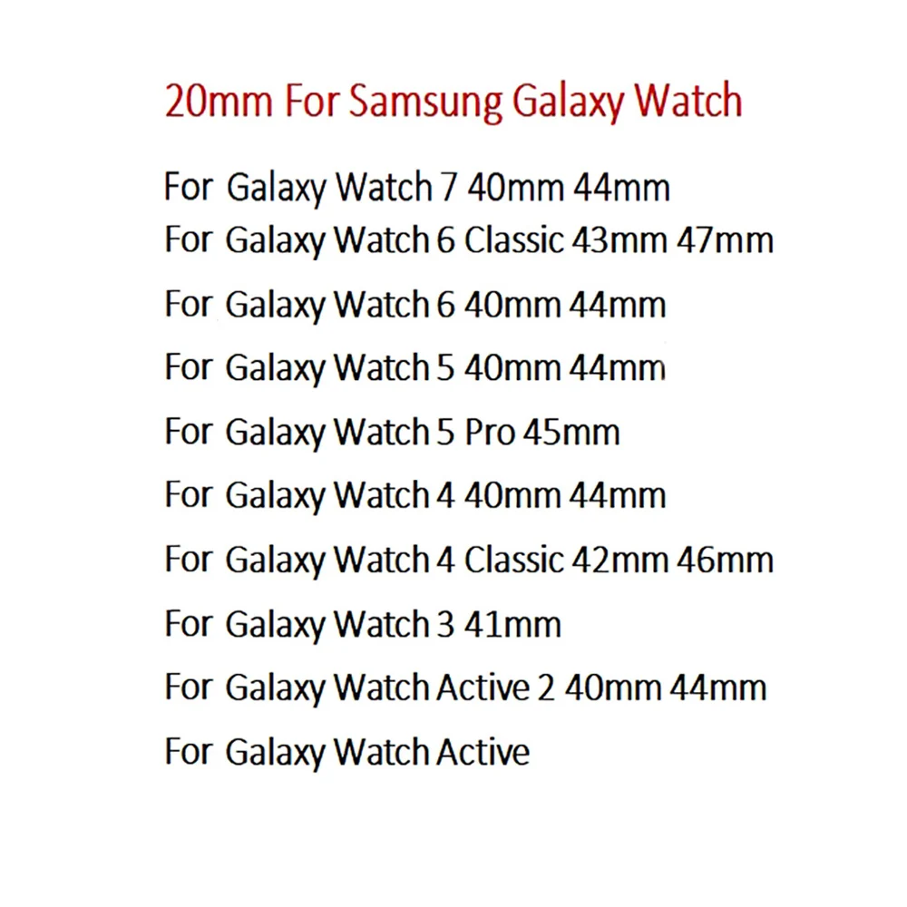 Para Samsung Galaxy Watch 7 44mm 40mm bandas Galaxy Watch 6 5 Pro 6 Classic 43mm 47mm 4 42/46mm pulsera de silicona con extremo curvado - imagen 2