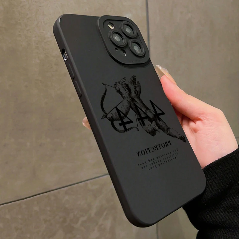 Funda de teléfono con estampado de letras de Ángel para Xiaomi 15, funda de silicona TPU suave a prueba de golpes para Xiaomi 14T Pro 13 12 11 Lite 5G 14 13T 12T - imagen 4