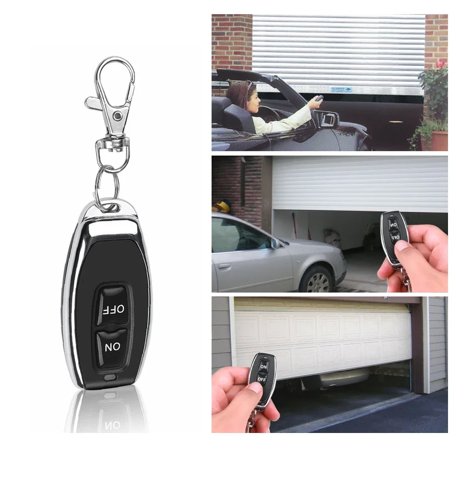 DC 12V 433Mhz RF interruptor de control remoto inalámbrico relé 1CH módulo receptor para puerta LED cerradura electromagnética DIY - imagen 4