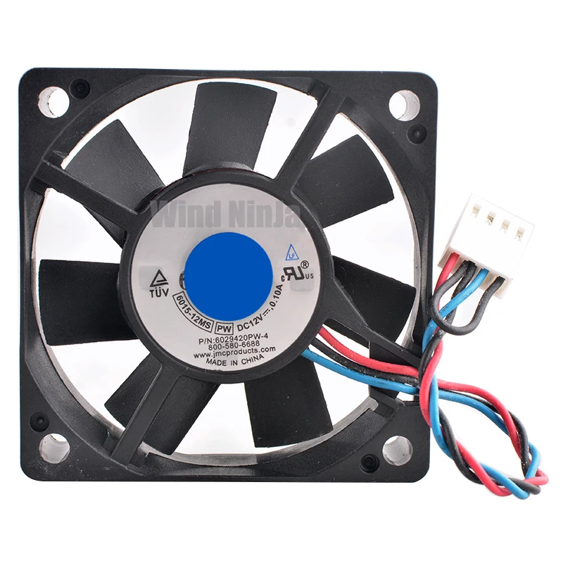 Ventilador axial de 60 mm x 60 mm x 15 mm 6 cm DC12V 0.10A 6500 rpm Ventilador de refrigeración para fuente de alimentación 6015-12 MS 6029420PW-4 - imagen 3