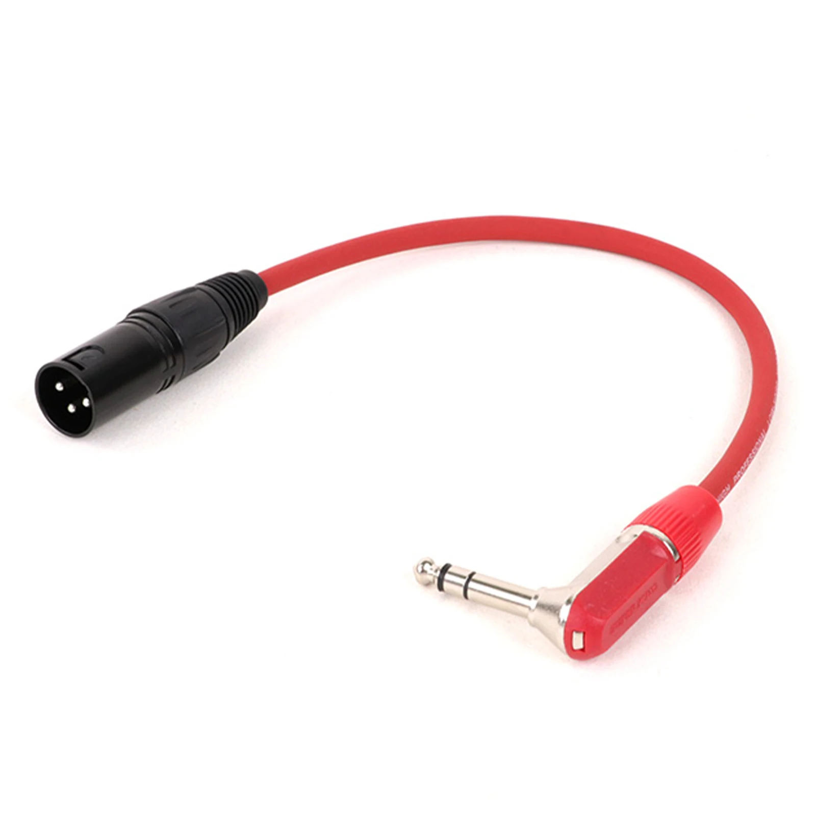 1PC XLR to 1/4 Inch TRS Jack Microphone Audio Cable Balanced 3Pin XLR Female/Male to Right Angle 6.35MM Stereo Jack Mic Cord - imagen 4