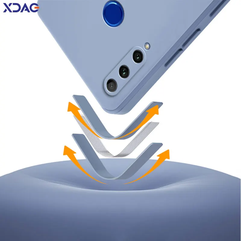 Funda cuadrada de silicona líquida de lujo para Honor 20 20E 20i 20S Pro Lite, protección completa, suave, armadura para teléfono móvil Honor20 20Pro - imagen 3