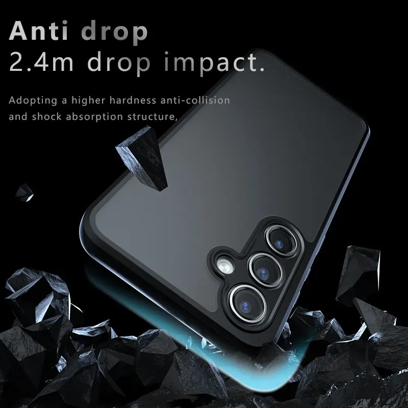 Funda esmerilada para Samsung Galaxy S24 Plus S24 Ultra, carcasa trasera transparente mate para PC - imagen 3