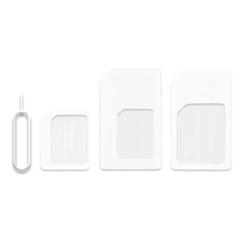 Convertir tarjeta Nano SIM a Micro a soporte adaptador estándar tarjeta Sim de tamaño estándar para iPhone 4 5 6 Huawei Xiaomi adaptador de tarjetas Sim - imagen 3