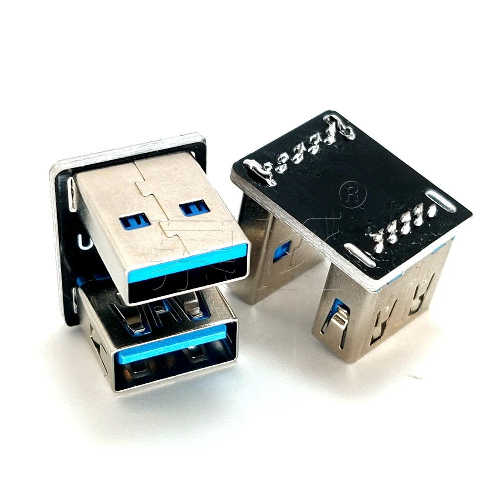 Nuevo 90 grados USB 2,0 3,0 A macho a hembra AM/AF adaptador en ángulo izquierdo y derecho conector adaptador enchufe para ordenador portátil/PC - imagen 2