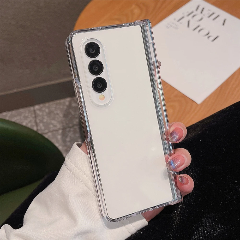 Funda plegable de PC dura con protección de bisagra completa para Samsung Galaxy Z Fold 6 5 4 3 W24 W23 5G, funda de teléfono a prueba de golpes, carga inalámbrica - imagen 5