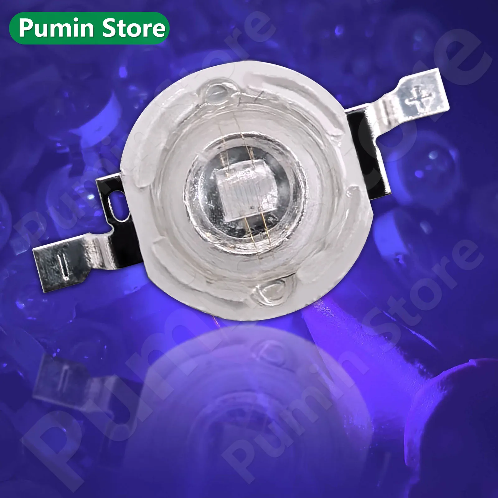 2-100 Uds. Cuentas de lámpara LED UV de alta potencia 3w cuentas de lámpara de chip LED 3V chip de luz púrpura luz UV linterna esterilización lámpara de uñas - imagen 2