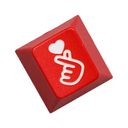 Tapa Tecla PBT Láser Dip Dye ESC Perfil Cereza Corazón Amor