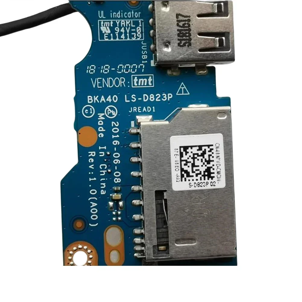 Placa de interruptor USB de repuesto para ordenador portátil DELL Inspiron 7460 7472 LS-D823P - imagen 3