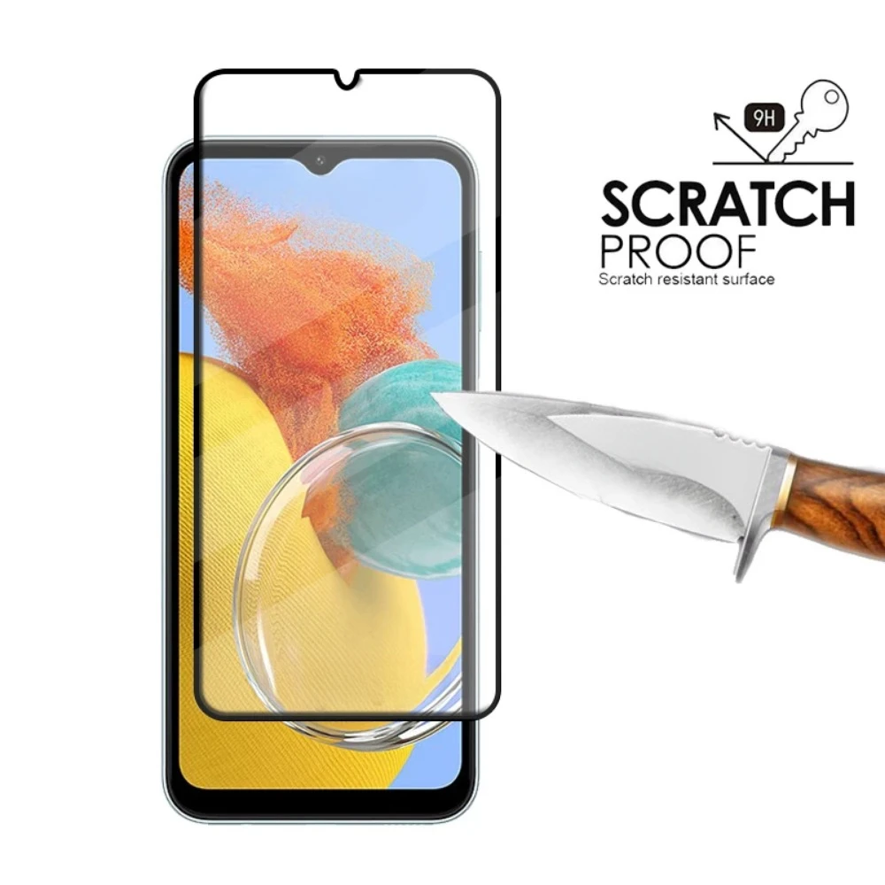 6PCS 삼성 F16 F06 M16 M14 M06 유리 삼성 갤럭시 M14 M04 M13 M22 M33 M53 M23 유리 전체 화면 보호기 렌즈 유리 - imagen 4