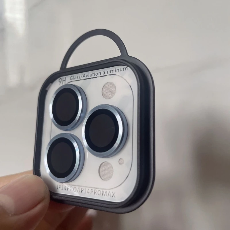 Protector de lente de cámara de cristal con anillo de Metal, 2-3 Uds., para IPhone 15 16 17 Pro Max 14 Plus 13 Pro, accesorios para funda IPhone14 - imagen 5