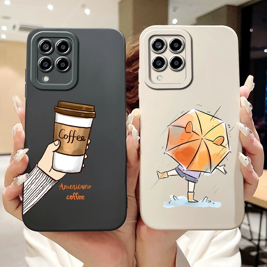 Funda de teléfono para Samsung Galaxy M33, cubierta elegante pintada en caramelo, a prueba de golpes para Samsung M33 M 53 Galaxy M53, bolsas suaves - imagen 5
