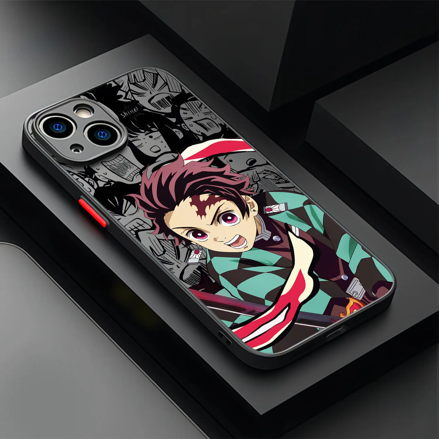 Funda de teléfono de Anime Demon Slayer, carcasa trasera transparente mate para iPhone 16, 15, 14, 13, 12, 11, Mini Pro Max, X, XR, XSMax, 7, 8 Plus - imagen 5