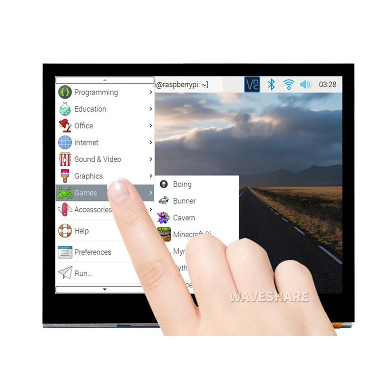 Waveshare 3,5 pulgadas DPI LCD IPS 640 × 480 pantalla táctil capacitiva LCD de 3,5 pulgadas para Raspberry Pi - imagen 5