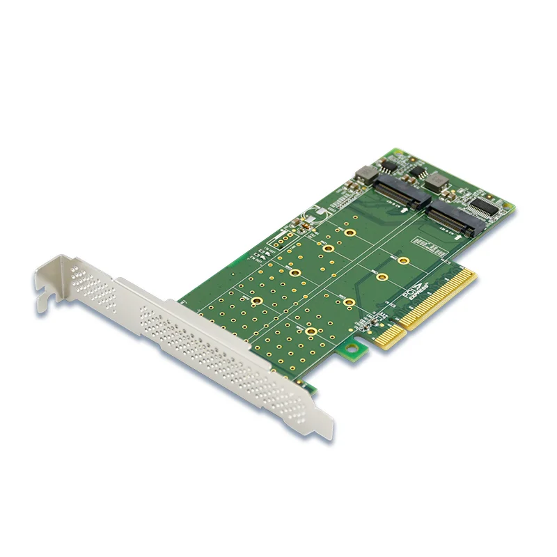 Tarjeta de expansión del adaptador PCIe x8 a 'Dual M.2 M Key NVMe, la placa base BIOS necesita configurar bifurcación PCIe. - imagen 3