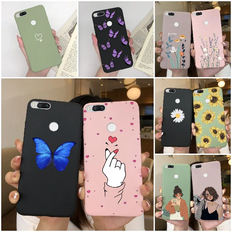 Funda para Xiaomi Mi A2 A 2 Lite A1 A 1 MiA2 MiA1 dibujos animados TPU silicona parachoques funda trasera suave para Xiaomi Mi 5X 6X funda de teléfono
