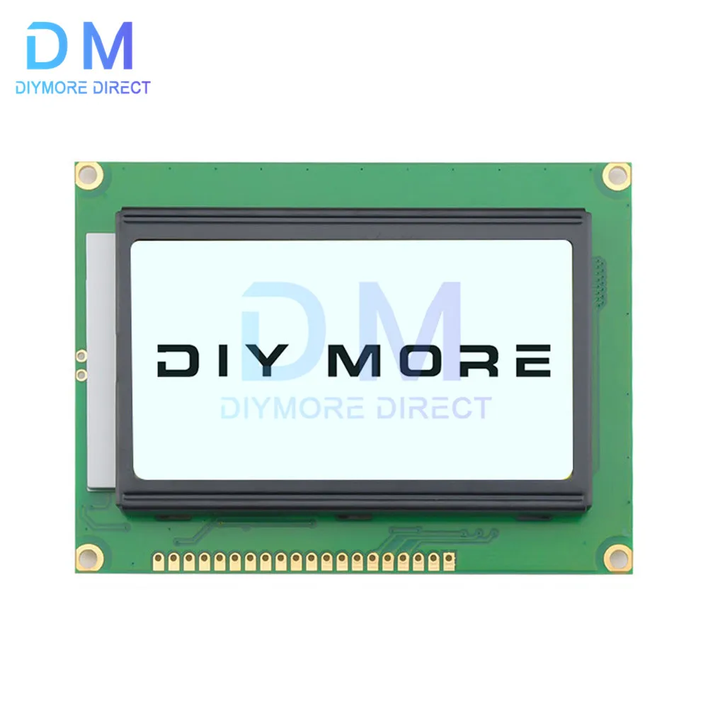 Pantalla LCD de 3,3 V, módulo de pantalla, azul, amarillo, blanco, 12864B