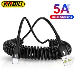 Cable USB-C Coche 66W 5A – Cargador Retráctil Samsung, Xiaomi, Redmi