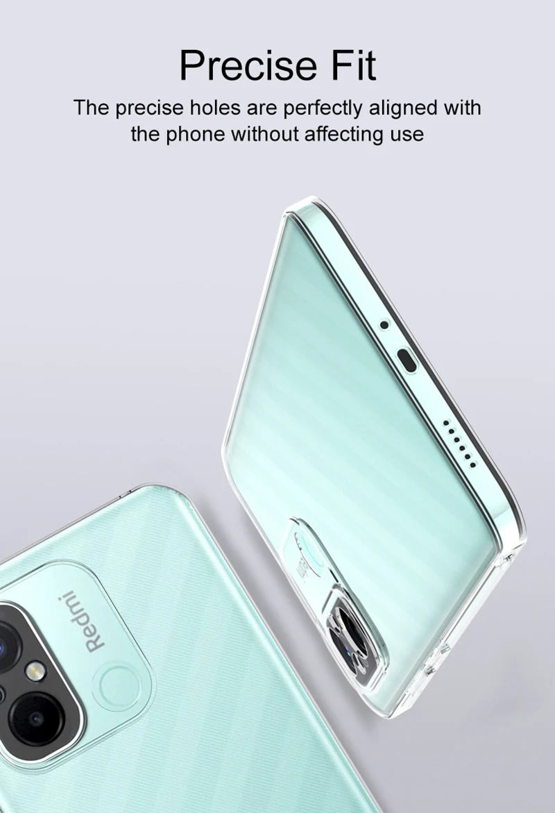 Funda ultrafina de silicona transparente para Xiaomi Redmi 12 12C, funda trasera suave de velocidad Redmi Note 12 Turbo 12S 12T 12R Pro Plus - imagen 5