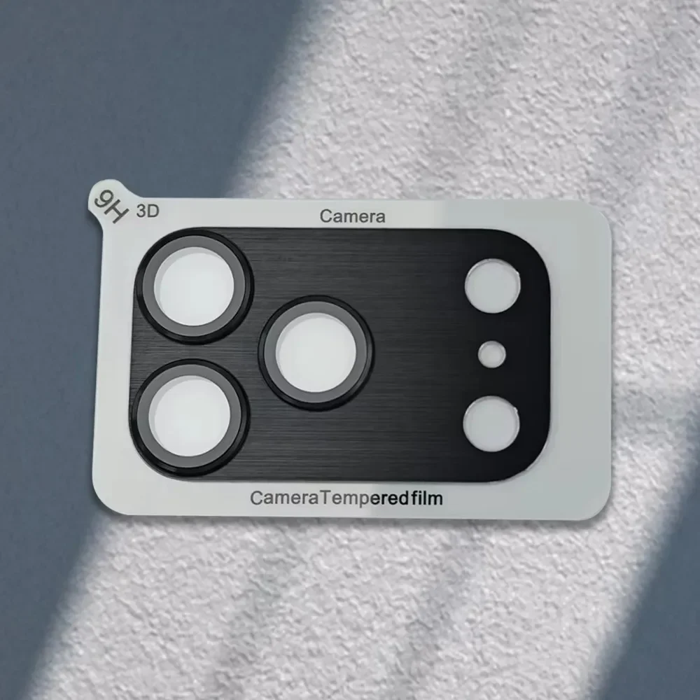 Protector de lente de cámara Armor HD 9H para IPhone 17 Pro 17 Pro Max, anillo de Metal de aluminio, tapa de película de vidrio templado - imagen 5