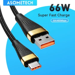 Cable USB-C de carga rápida 6 A para Xiaomi, Samsung y MacBook