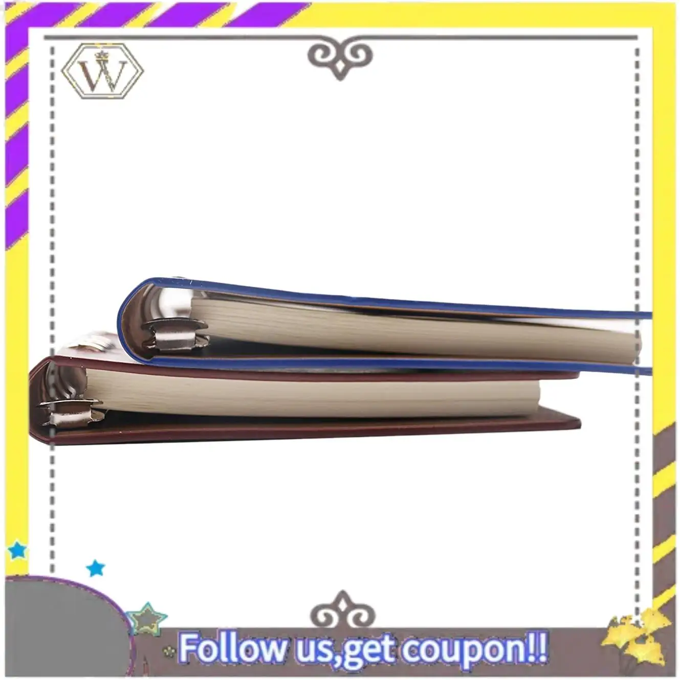 Nuevo Cuaderno A5 con 6 agujeros, cubierta de cuero PU, cuaderno de bolsillo suelto, cuaderno recargable de cuero, carpeta, anillos, diario - imagen 3