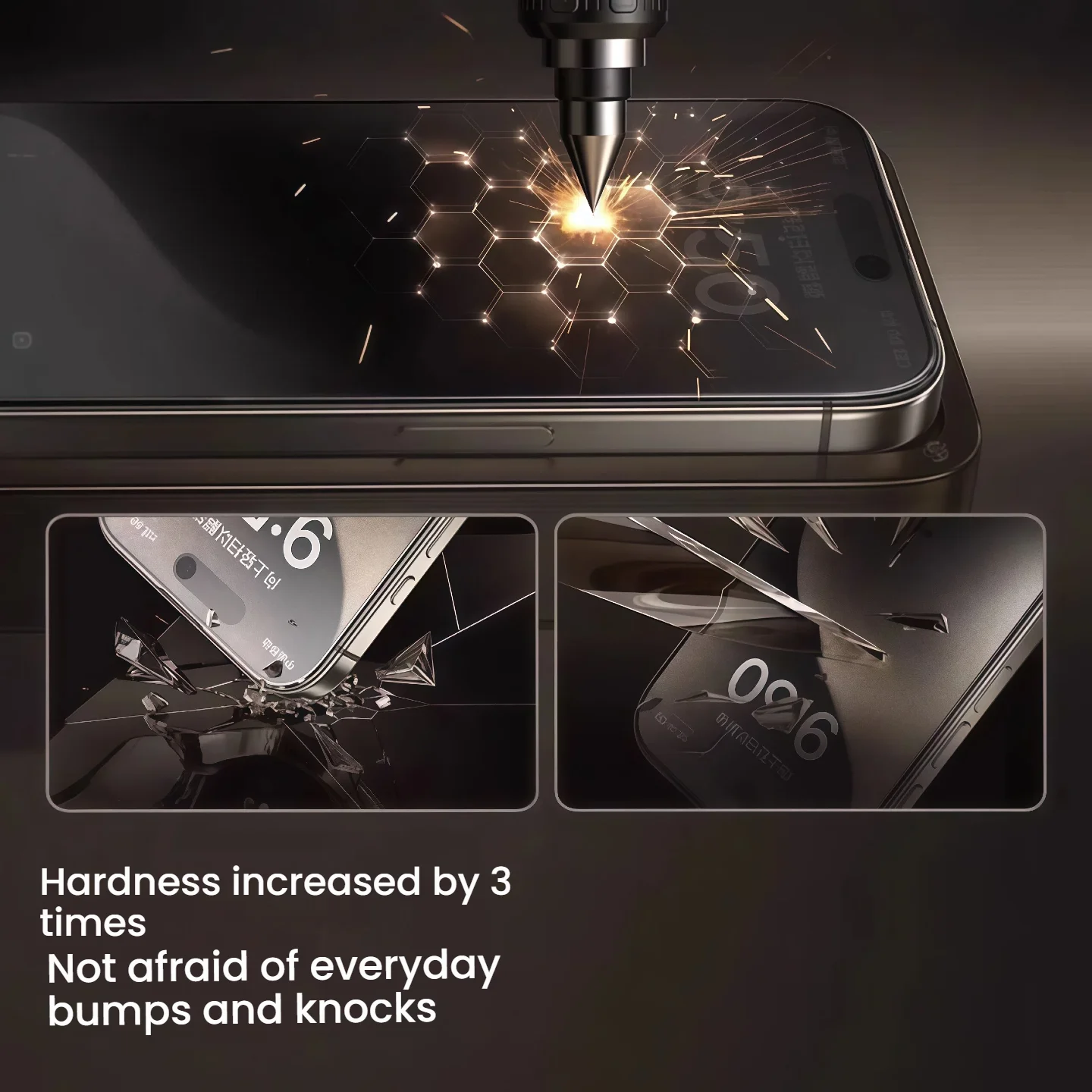 Protector de Pantalla de Vidrio Templado Mate con Privacidad, Paquete de 3, con Dureza 9H para Apple Air/17/16/15/14/13/12/11/X/XS/XR/XS Max Series - imagen 5