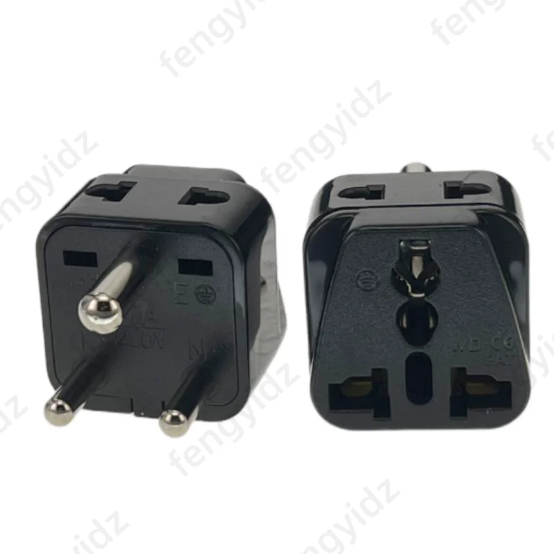 Conector de alimentación Universal 2 en 1 CE cobre India Pakistán Sudáfrica Japón au eu EE. UU. Reino Unido a la India adaptador de viaje tipo D - imagen 4