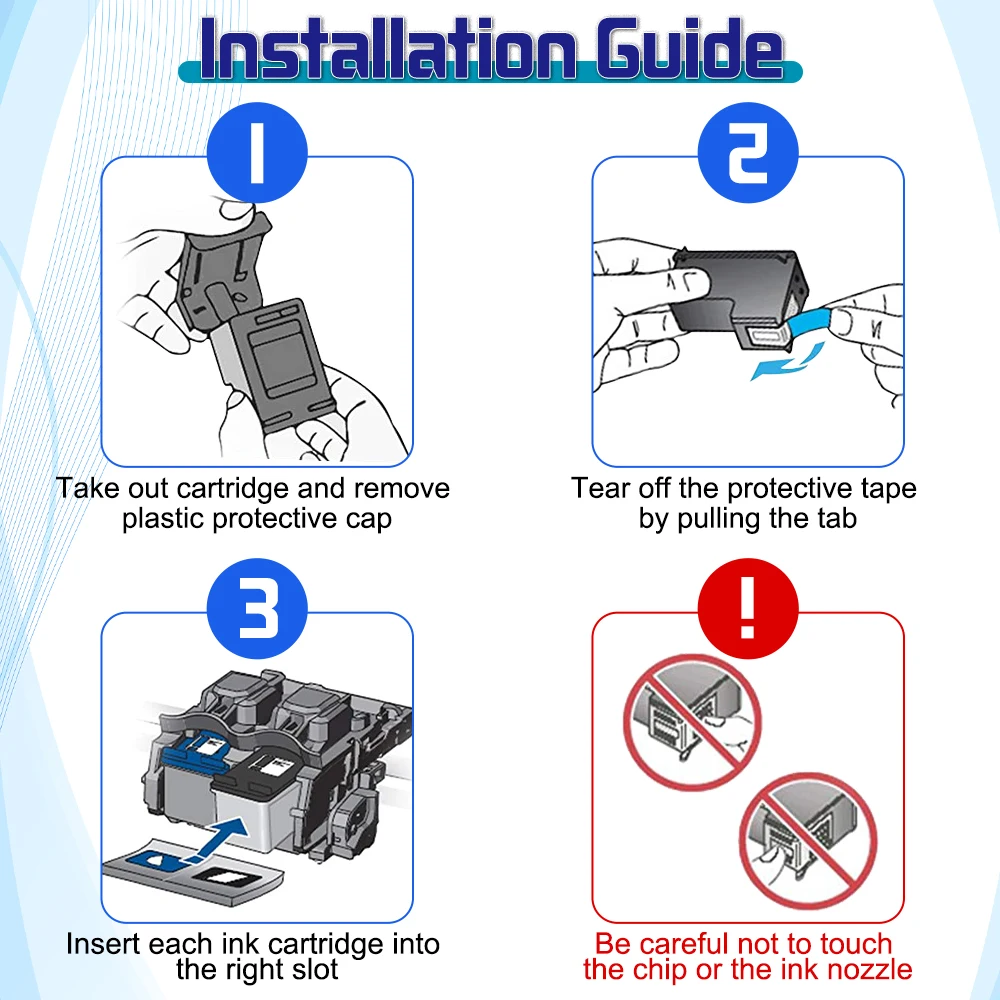 Cartucho de tinta Alizeo 305XL Compatible con impresora HP 305 HP305 XL DeskJet 2710 2720 4110 4120 4130 6010 6020 6030 - imagen 4