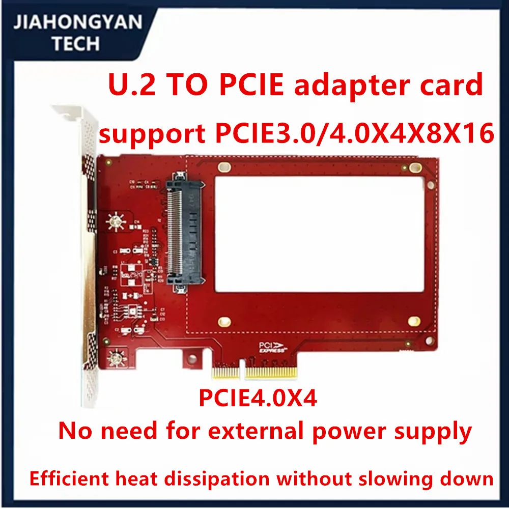 Tarjeta adaptadora U2 Tarjeta adaptadora U.2 Interfaz SFF8639 a tarjeta adaptadora de disco duro PCIe 3.0X4 No necesita fuente de alimentación externa