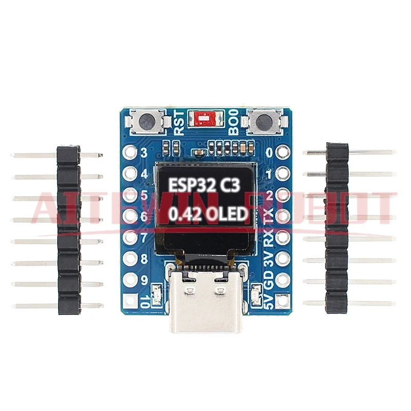 Placa de desarrollo OLED ESP32-C3, antena cerámica OLED de 0,42 pulgadas, placa de desarrollo supermini ESP32, wifi, Bluetooth