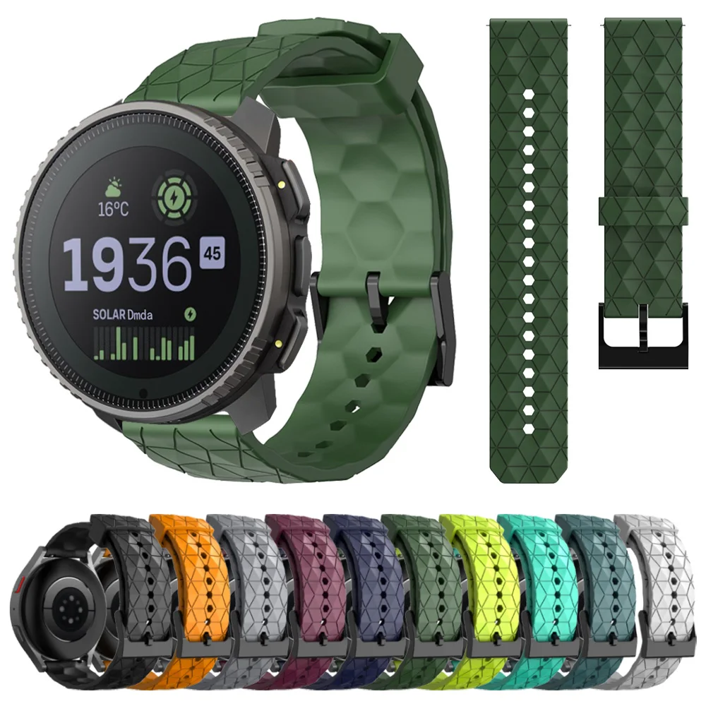 Correa deportiva de silicona para reloj SUUNTO VERTICAL SUUNTO 9 5 PEAK PRO 3 Fitness RACE DLC 20mm 22mm accesorios de pulsera suave - imagen 2