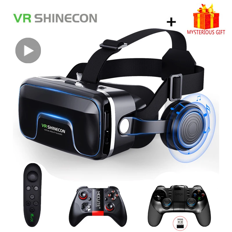 Casco VR Shinecon 10,0, gafas 3D, casco de realidad Virtual para teléfono inteligente, gafas, auriculares, binoculares de videojuegos Viar - imagen 2