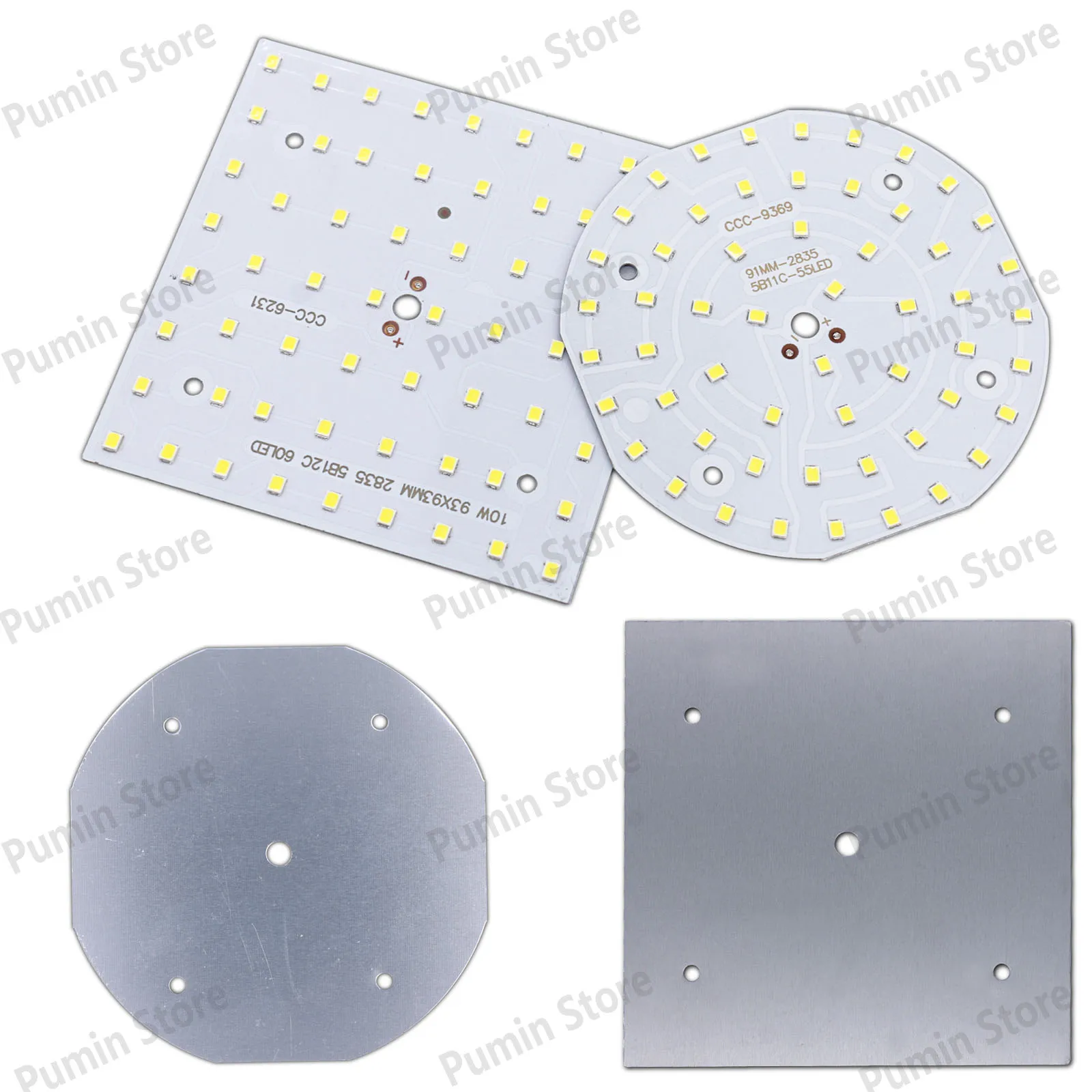 DC30-32V Panel de iluminación LED blanco 2835 SMD 10W Toroidal Aquare aluminio para lámpara de escritorio Panel lámpara fuente de luz Accesorios - imagen 2