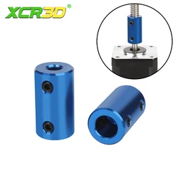 Acoplador Flexible Aluminio 5x8mm Motor Paso - Azul