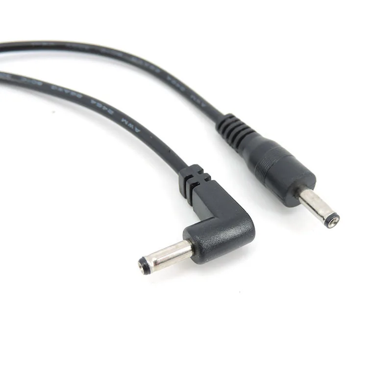 0,3 m 2 pines núcleo DC macho 3,5mm x 1,35mm ángulo recto 3,5 cable conector de fuente de alimentación Cable de enchufe extremos estañados reparación DIY - imagen 4